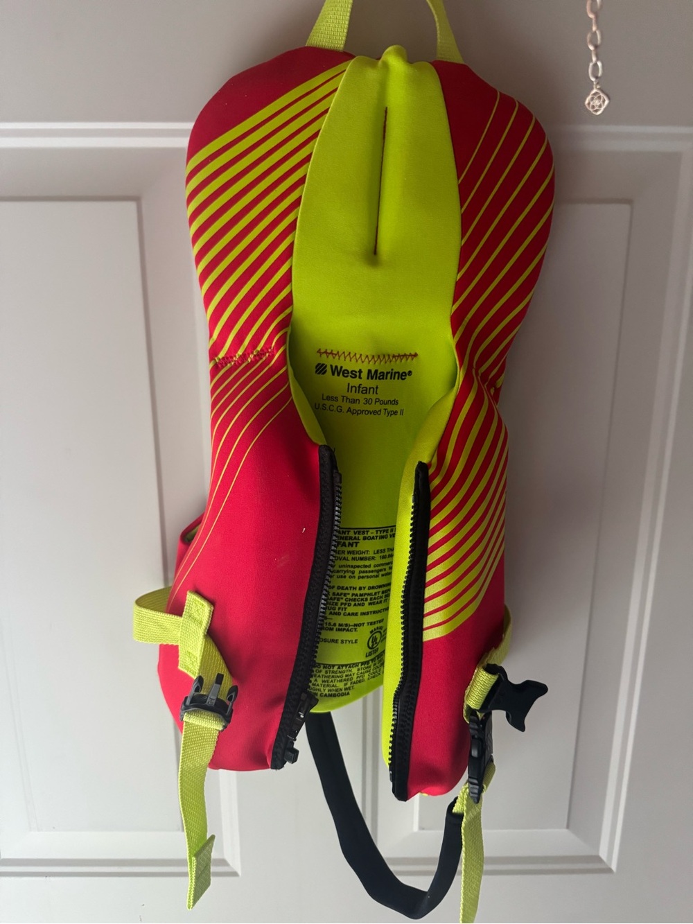 West Marine Infant Life Jacket - Neon Yellow & Red-